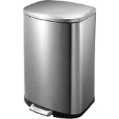 EKO - Della Treteimer 50 Liter - Stainless steel Plastic - Matt Edelstahl