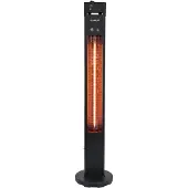 Eurom Terrassenheizer Q-Tower 2000 RCD Standgerät Carbon IP65 Fernbedienung