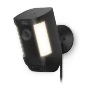 Ring Spotlight Cam Pro Battery, IP-Sicherheitskamera, Draußen, Kabellos, Decke/Wand, Schwarz, Box