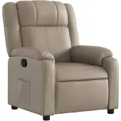 vidaXL Relaxsessel Cappuccino-Braun Kunstleder