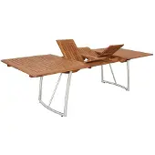 Gardissimo , Edelstahl/ Akazienholz Gartenausziehtisch "Kyoto", holz