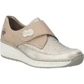 Rieker Damenschuhe Halbschuhe Slipper Beige Freizeit