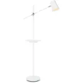 Markslöjd Stehleuchte Linear mit USB-Ladestation, weiß