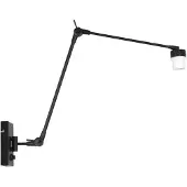 Steinhauer Wandleuchte Prestige Chic 1-flammig Mattes Schwarz 80x15cm