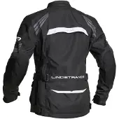 Lindstrands Transtrand wasserdichte Motorrad Textiljacke, schwarz/weiß, 54