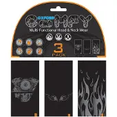 Oxford Bequemes HD Graphics Nackenband - 3er-Set