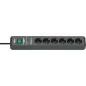 Brennenstuhl Secure-Tec 19.500A Überspannungsschutz-Steckdosenleiste 6-fach anthrazit 2m H05VV-F 3G1,5, 1159540366