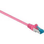 Alcasa Cat6a 20m, 20 m, Cat6a, S/FTP (S-STP), RJ-45, RJ-45, Magenta