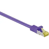 GOOD CONNECTIONS RJ45 Patchkabel mitCat.7 Rohkabel und Rastnasenschutz (RNS), S/FTP, PiMF, halogenfrei, 600MHz, OFC, violett, 50m, (8070R-500V)