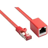 GOOD CONNECTIONS Alcasa 8063VR-010R, 1 m, Cat6, S/FTP (S-STP), RJ-45, RJ-45, Rot