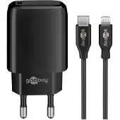 Goobay 58401, Drinnen, AC, 5 V, 1 m, Schwarz