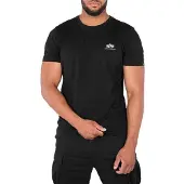 Alpha industries T-Shirt "Basic T-Shirt SL", Herren, Gr. S, schwarz, Obermaterial: 100% Baumwolle, Shirts T-Shirt