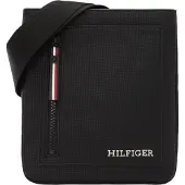 Tommy Hilfiger Elegante schwarze Umhängetasche für Herren mit verstellbarem Riemen