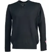 Ivanhoe - Cashwool V-Neck Male - Merinopullover Gr 3XL blau/schwarz