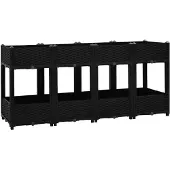 vidaXL Hochbeet 160x40x71 cm Polypropylen