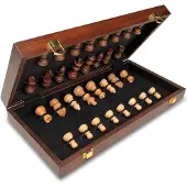 Cayro Faltbares Marketerie-schach Plus Brettspiel Braun Kinder Braun One Size