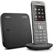 Gigaset CL660, Analoges/DECT-Telefon, Kabelloses Mobilteil, Freisprecheinrichtung, 400 Eintragungen, Anrufer-Identifikation, Anthrazit