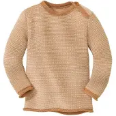 Disana - Kid's Melange-Pullover - Merinopullover Gr 62/68 beige