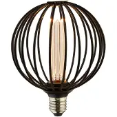 Searchlight LED-Leuchtmittel Globe, schwarz, E27, 3,5 W, 1.800K, dimmbar