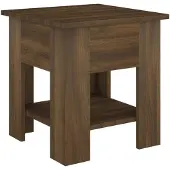 vidaXL Couchtisch Braun Eichen-Optik 40x40x42 cm Holzwerkstoff