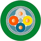 Siemens 6XV1840-2AN50 IE FC TP Std. Leitung GP,2 x ohne,2x2,50m,Cat5e,PVC,robust 6XV18402AN50