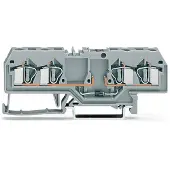 Wago 281-665/281-400 Bauelementklemme,4 Leiter,mit Diode 1N5408,grau 281665281400 - 50 Stück