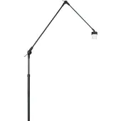 Steinhauer Prestige Chic Modern Stehleuchte - 1-Light - drehbar, neigbar & ausziehbar bis zu 250 cm - E27 - 35x100 cm - Wohnzimmer/Büro - Mattschwarz