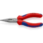 Knipex Flachrundzange mit Schneide Radiozange Mehrkomponenten-Griff Poliert