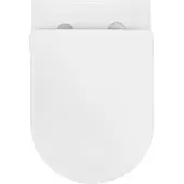 LuxeBath Spülrandloses Hänge-WC mit Nano Beschichtung, Weiß, lang