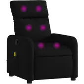 vidaXL Massagesessel Schwarz Stoff