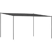 vidaXL Pavillon Anthrazit 4x4 m 180 g/m² Stoff und Stahl
