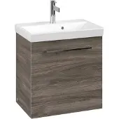 Villeroy & Boch Avento Waschtischunterschrank, eine Tür, Anschlag links, 530x514x384mm, Griff chrom Glanz, A88800RK, Farbe: Stone Oak