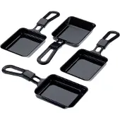 Steba 4 emaillierte Raclette-Pfännchen, 4er Set
