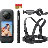 Insta360 - CINSAAQV - ONE X3 - Action-Kamera - Schwarz - Fahrrad-Set