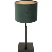 Steinhauer Schwarz mit grüner Tischlampe Stanger