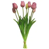Buitengewoon Boet Tulpenstrauß Sally Klassische lila Kunstblume (roze)
