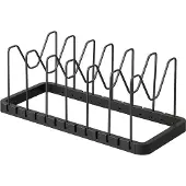 Yamazaki 3841 TOWER Extendable Lid & Pan Holder, black, ABS Resin/Steel, 4582 x