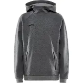 Craft Kinder Kapuzenpullover Core Soul Hood Sweatshirt JR 1910899-975000 158-164 - Dark Grey Melange - L