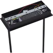 LUCANDE LED-Hängelampe Kassi, schwarz, Eisen, dimmbar, 90 cm
