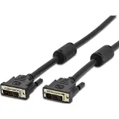 EFB Elektronik ICOC-DVI-8130F DVI-D Dual-Link Anschlusskabel Stecker/Stecker mit Ferrit, schwarz, 3 m ICOCDVI8130F