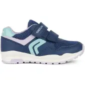 Geox Pavel Girl Kinderschuhe Mädchen Halbschuhe Klett Blau Freizeit
