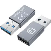 Graugear G-AD-CTA-10G, USB-A, USB-C, Silber