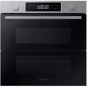 Samsung Pyrolyse Backofen "NV7B4550VAS/U1", Energieeffizienz: A+, schwarz, B:59,5cm, Backöfen, Dual Cook Flex – Ein Ofen. Zwei Garräume. Flexible Tür., Pyrolyse Backofen