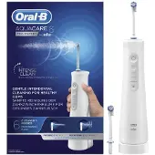 Oral-B AquaCare 6 Pro-Expert, 0,15 l, Weiß, Kabellose Munddusche, Rotierende Zahnbürste, Oxyjet, Berührung