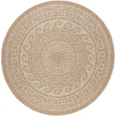 Ayyildiz Hali Outdoorteppich TEPPICHE "COMILLA 0887", beige, H:5mm Ø:120cm, Polypropylen, Teppiche, Outdoorteppich, Pflegeleicht / Strapazierfähig / In- und Outdoor geeignet