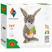 Alexander Toys ORIGAMI 3D – Bunny, Origami-Set für Kinder, 8 Jahr(e), Papier, Mehrfarbig, 747 Stück(e)