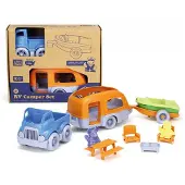 Green Toys RV Camper Set, Aktion/Abenteuer, 2 Jahr(e), Braun, Grün, Grau, Gelb, Kunststoff