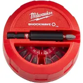 Milwaukee Puck Bit-Set schlagfest 15-tlg. SHOCKWAVE Bitset Set