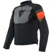Dainese AIR FAST Textiljacke schwarz-grau-fluo rot 52