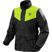 REV'IT! Revit Nitric 4 H2O Motorrad Regenjacke, schwarz/gelb, 3XL